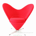 European Style Fabric Heart Chair